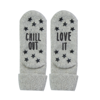 123sokken Homesocks ABS - Grijs - chill out